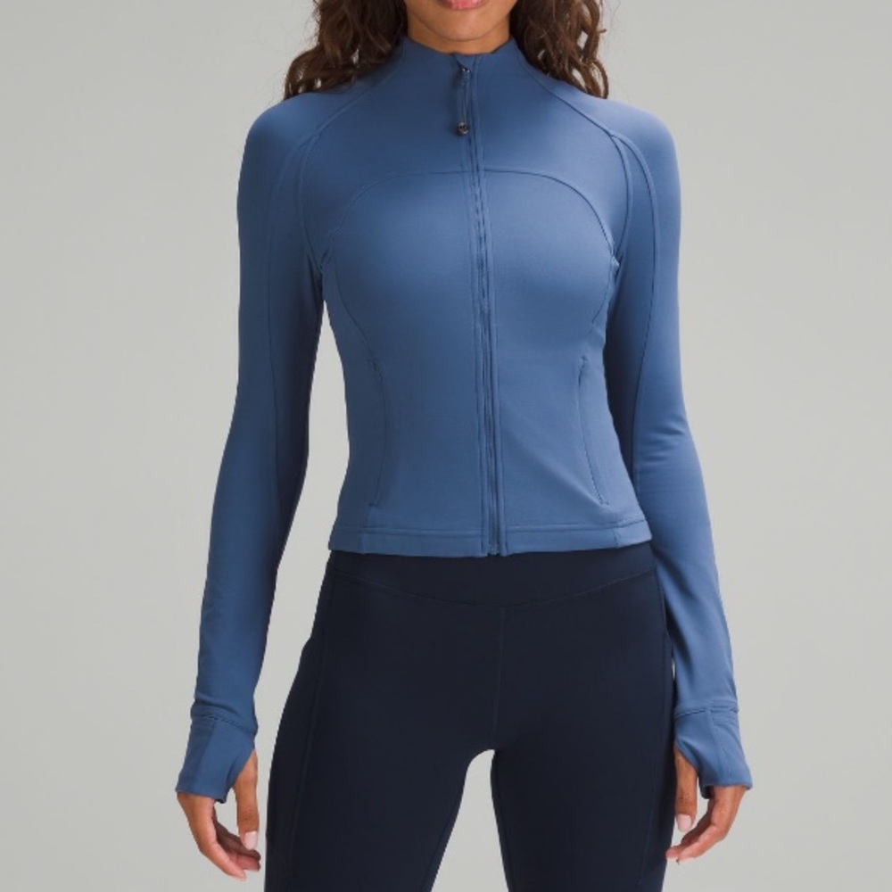 Lululemon Dusty Blue Define Cropped Jacket